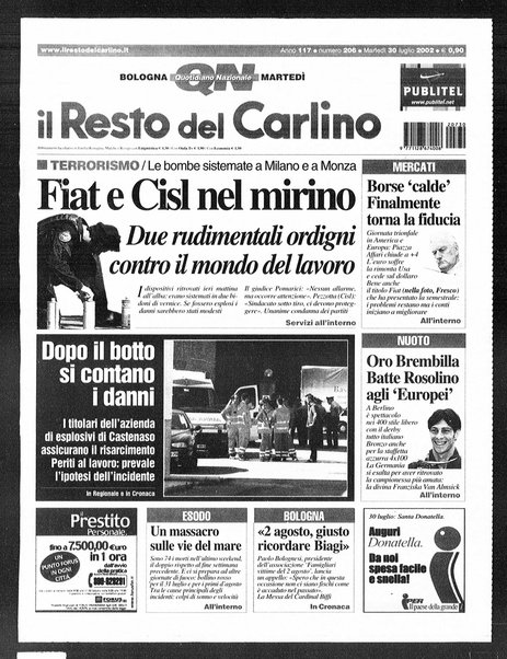 Il Resto del Carlino : giornale dell'Emilia